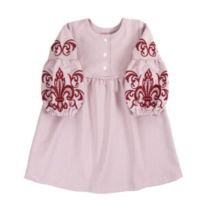 Сукня з вишивкою "Марго", Пудровий, 86 (1.5 роки)