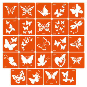 Набір трафаретів для біо-тату «B - метелики» b-simple_24_1