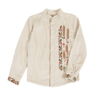 Флісова вишита сорочка "Колоски", Бежевий, 92 (2 роки)