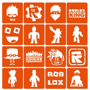 Набір трафаретів для біо-тату "Roblox" Roblox_simple-16
