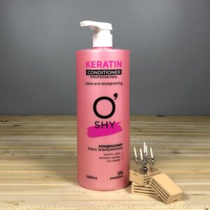 Кондиціонер для волосся O'Shy Keratin Professional, блиск та випрямлення - 1 л.