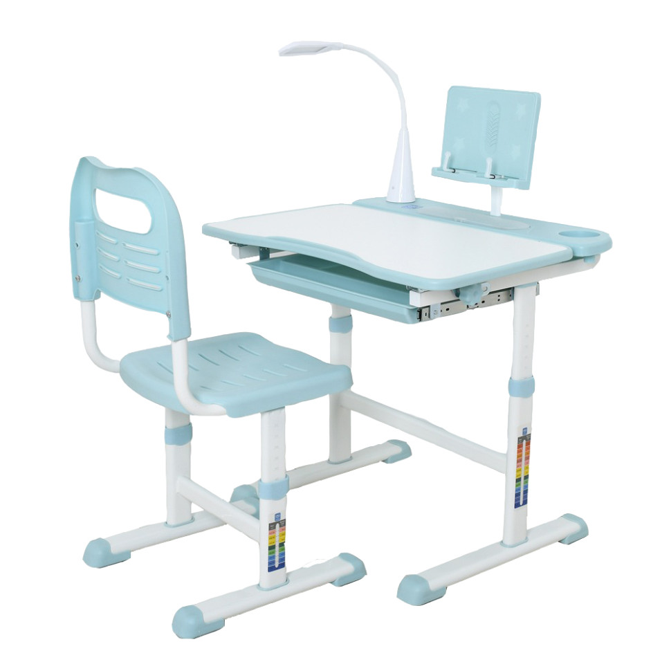 Дитяча Парта M 4428-12 блакитний, зі стільчиком