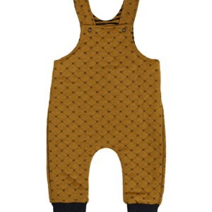 Капітоновий напівкомбінезон "Привіт", Гірчичний, 86 (1.5 роки)