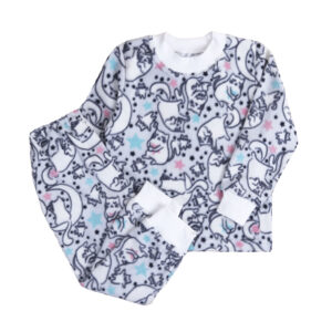 Дитяча флісова піжама, Світло-сірий, 92 (2 роки)