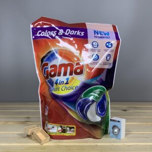 Капсули для прання Gama 4в1 Colors & Darks - 60 шт.