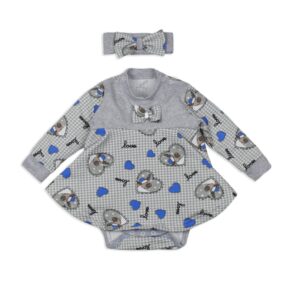 Боді для дівчинки "Людмилочка", Сірий, 92 (2 роки)