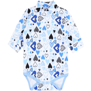 Боді-джемпер ясельний інтерлок, Блакитний, 62 (3 міс)