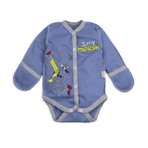 Боді для хлопчика "Шпигун", Джинс, 62 (3 міс)