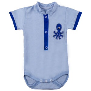 Боді ясельний "Восьминіжка", Блакитний, 62 (3 міс)