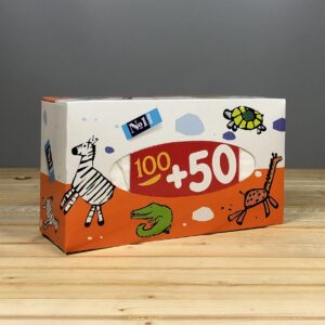 Хустинки паперові Bella baby Happy універсальні двошарові - 150 шт. ( помаранчеві)