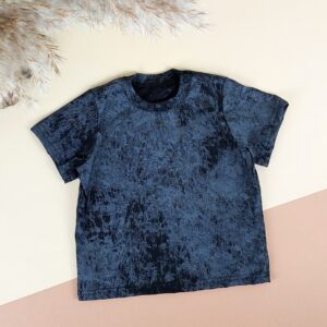 Дитяча базова футболка, Чорний, 80 (1 рік)