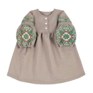Дитяча сукня "Марічка" з вишивкою, Какао, 110 (5 років)
