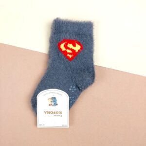 Дитячі шкарпетки норка "Супер герої", Сірий, 0-12