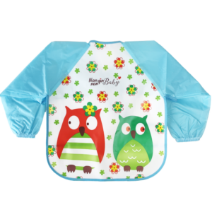 Дитячий фартух слинявчик з рукавами, Синій