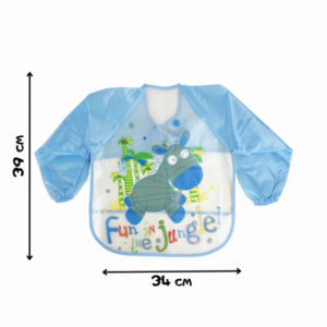 Дитячий фартух слинявчик з рукавами, Блакитний