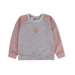 Джемпер дитячий з вишивкой "Тризуб", Капучіно, 98 (3 роки)