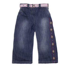 Джинси для дівчаток з ремнем, Синій, 80 (1 рік)