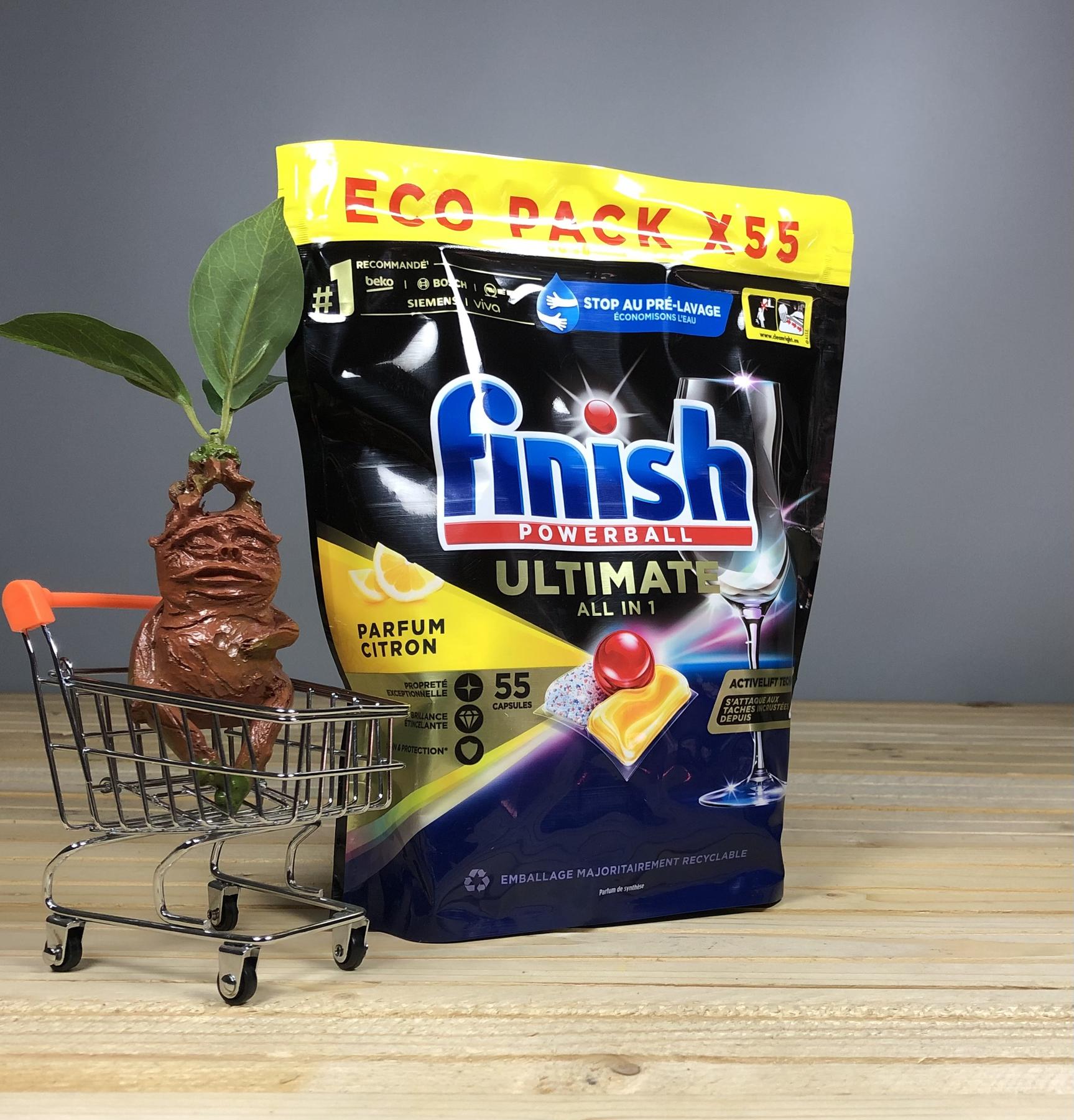 Капсули для посудомийної машини Finish Ultimate All in 1 Lemon - 55 шт.
