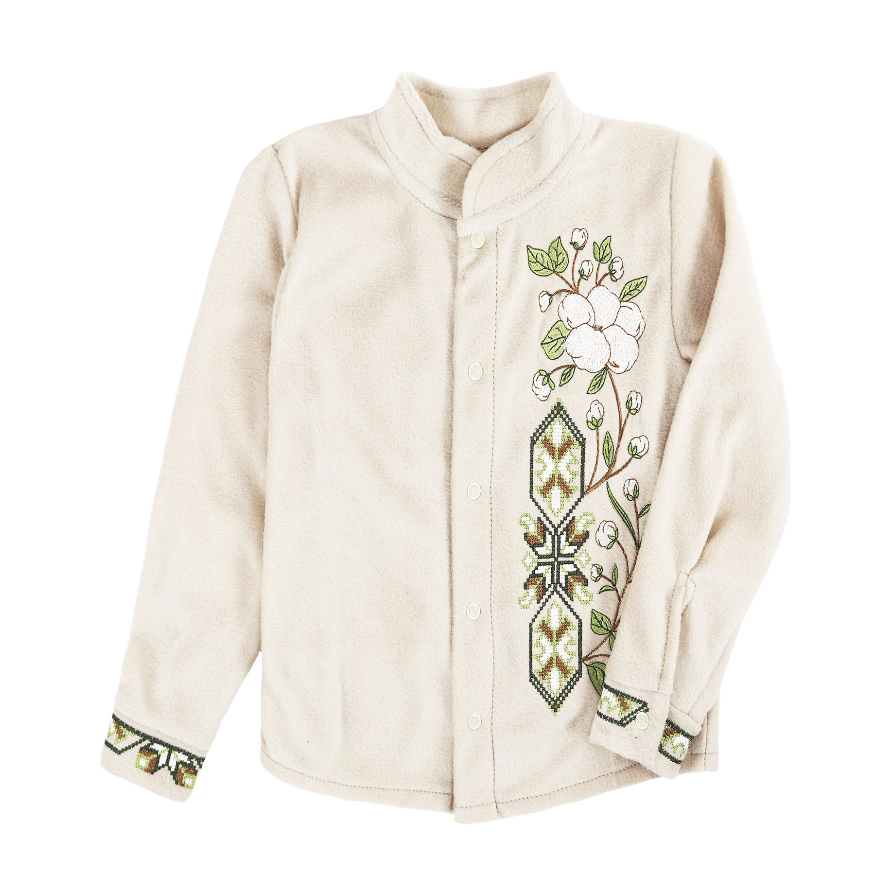 Флісова сорочка "Бавовна" для хлопчика, Латте, 92 (2 роки)