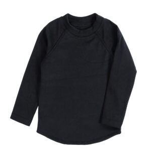 Флісовий дитячий базовий лонгслів, Чорний, 98 (3 роки)