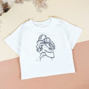 Футболка oversize "Мама та доця", Білий, 98 (3 роки)