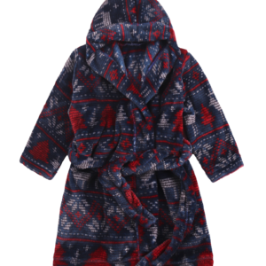Халат дитячий велсофт, Синій, 80 (1 рік)