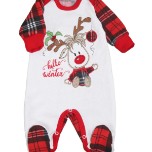 Комбінезон ясельний "Еліот" футер, Червоний, 62 (3 міс)