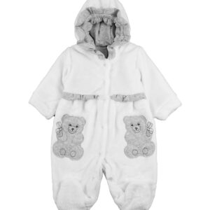 Комбінезон ясельний "Малята-Ведмежата", Білий, 62 (3 міс)