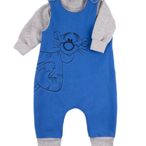 Комплект боді + полукомбінезон "Тигра", Джинс, 80 (1 рік)