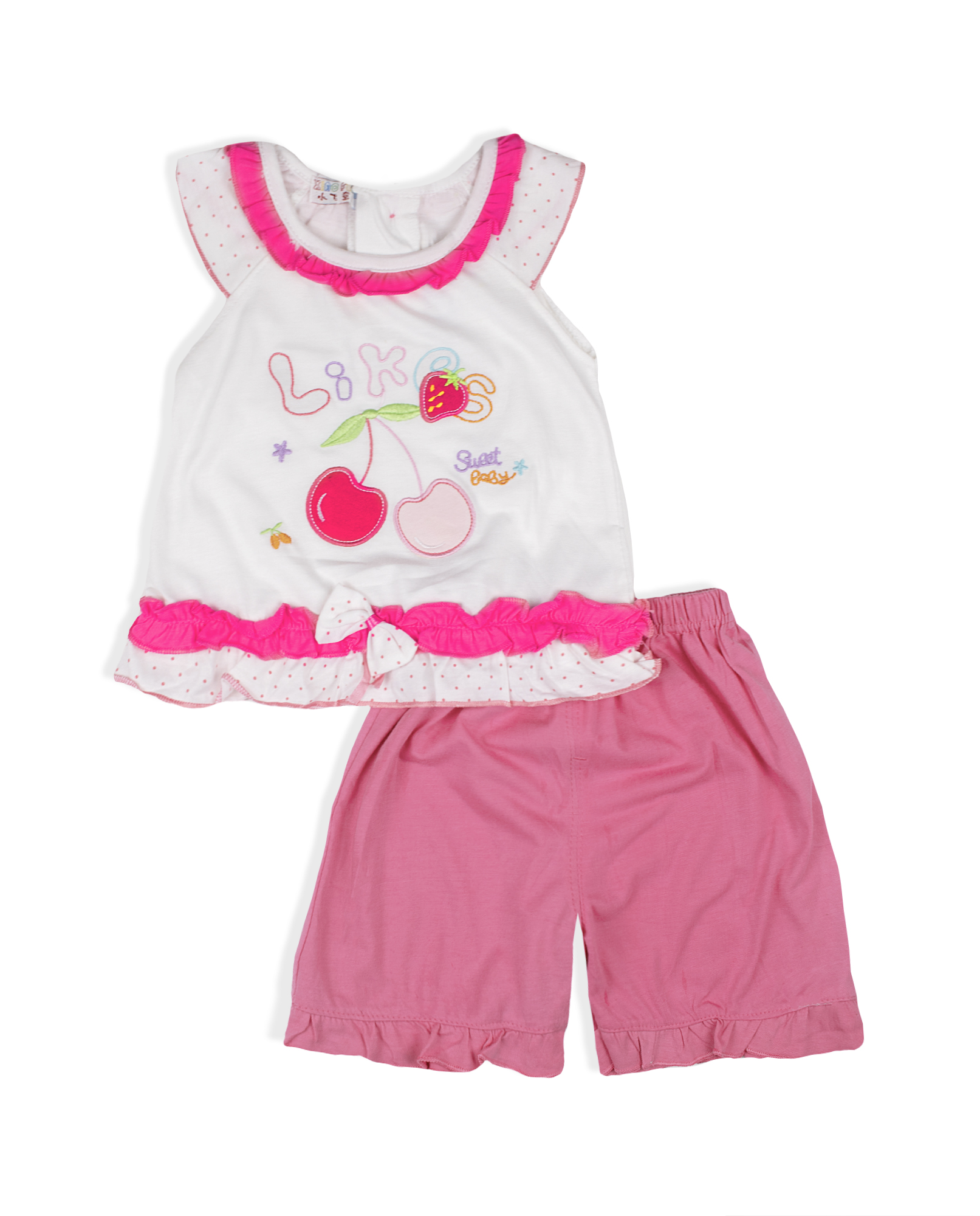 Комплект двійка ясельний, Рожевий, 68 (6 міс)