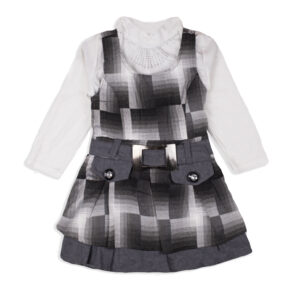 Комплект двійка для дівчинки блуза+сарафан, Сірий, L