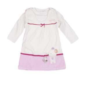 Комплект-двійка велюровий для дівчинки, Пудровий, 62 (3 міс)