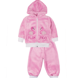 Комплект ясельний для дівчинки "Фламінго", Рожевий, 80 (1 рік)