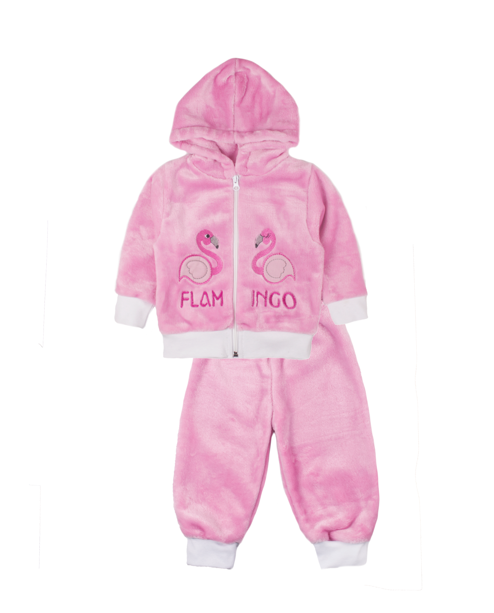 Комплект ясельний для дівчинки "Фламінго", Рожевий, 80 (1 рік)
