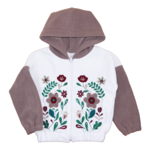 Куртка флісова з вишивкою "Квітка", Кемел, 104 (4 роки)