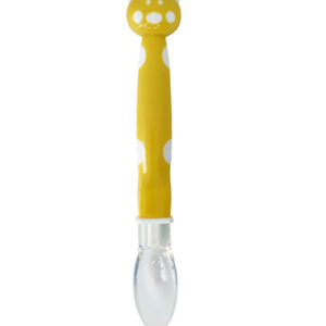 Ложка дитяча із силіконовим ковшиком, Жовтий