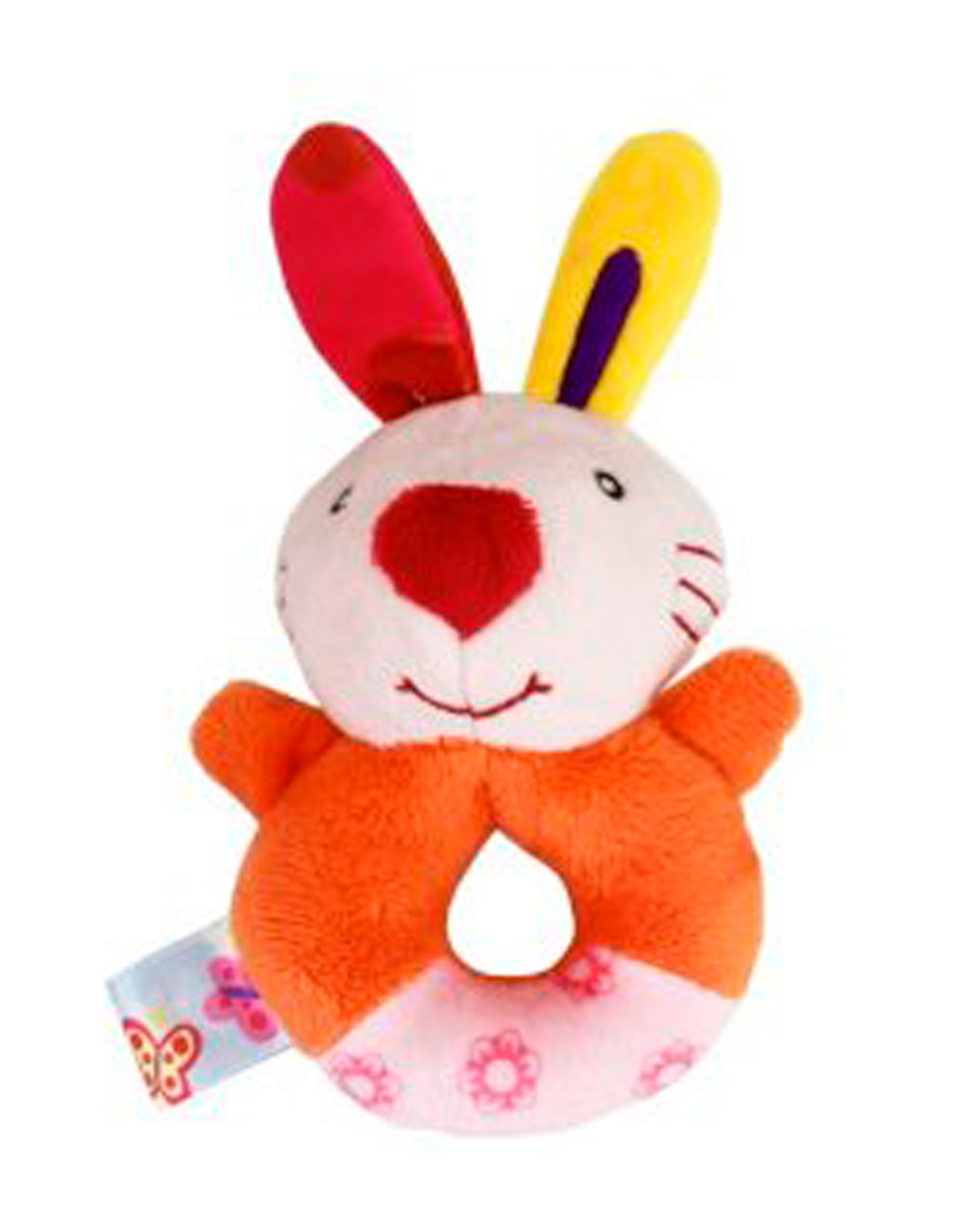 М'яка іграшка - брязкальце " Звірята ", Пудровий