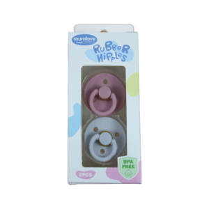 Набір латексних пустушок 2шт 12міс+, Сірий