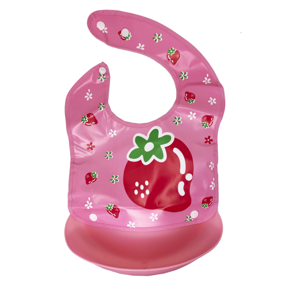 Нагрудник на липучці зі зйомним ковшом, Пудровий