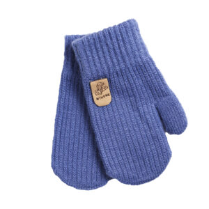 Одинарні рукавички з начосом, Синій, 3-4 роки