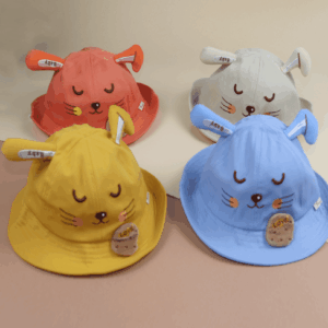 Панама дитяча з вушками "Зайченя", Теракотовий, 52-54