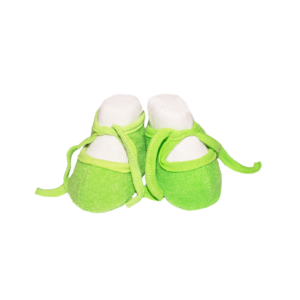 Пінетки теплі на зав'язках від 0 до 3 міс, Салатовий, 62 (3 міс)