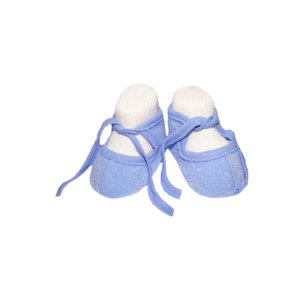 Пінетки теплі на зав'язках від 0 до 3 міс, Блакитний, 62 (3 міс)