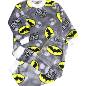 Піжама дитяча "Бетмен" вельсофт, Сірий, 98 (3 роки)
