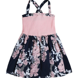 Сарафан дитячий "Модниця" на лямках, Пудровий, 104 (4 роки)