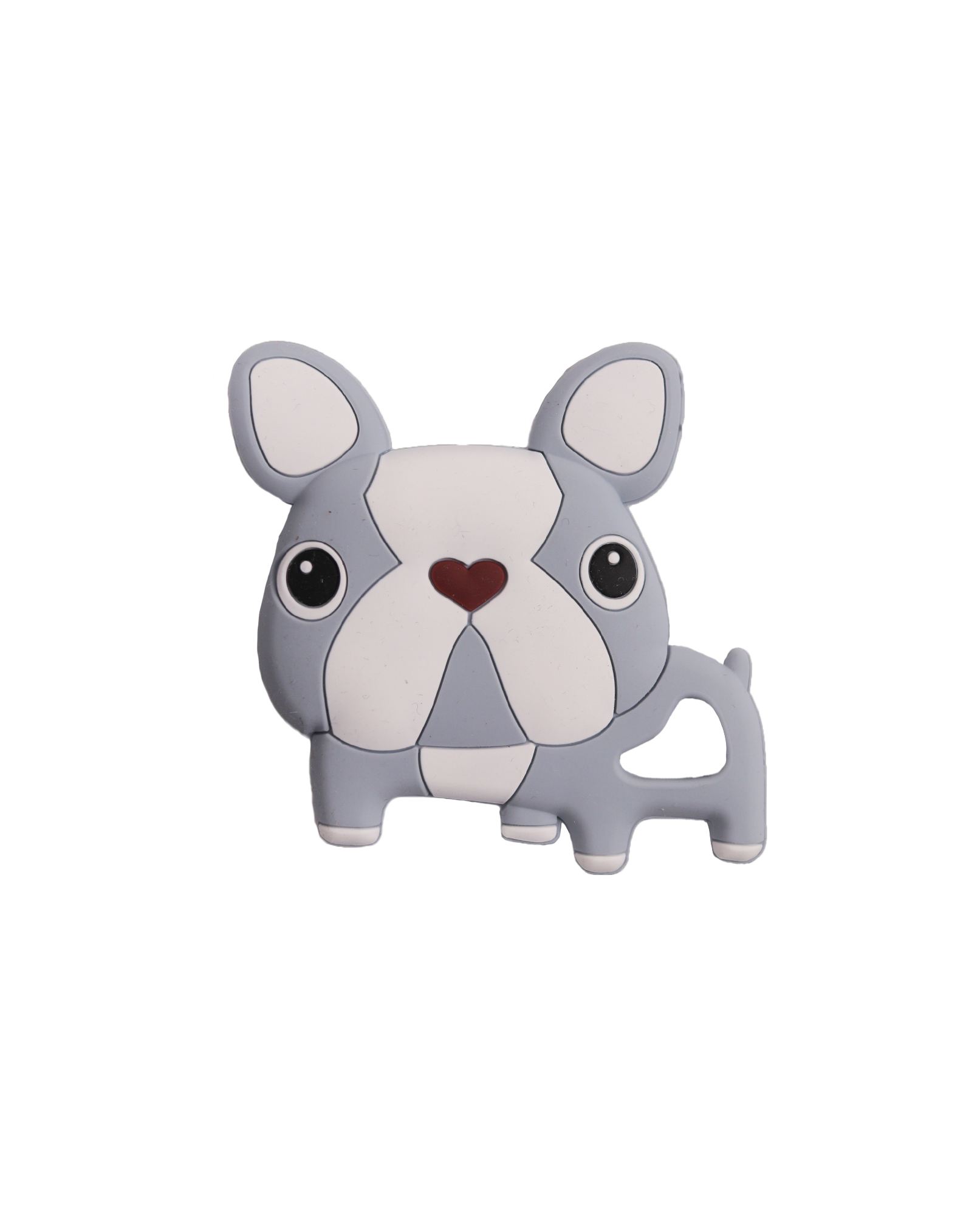 Силіконовий прорізувач " Бульдожка ", Сірий