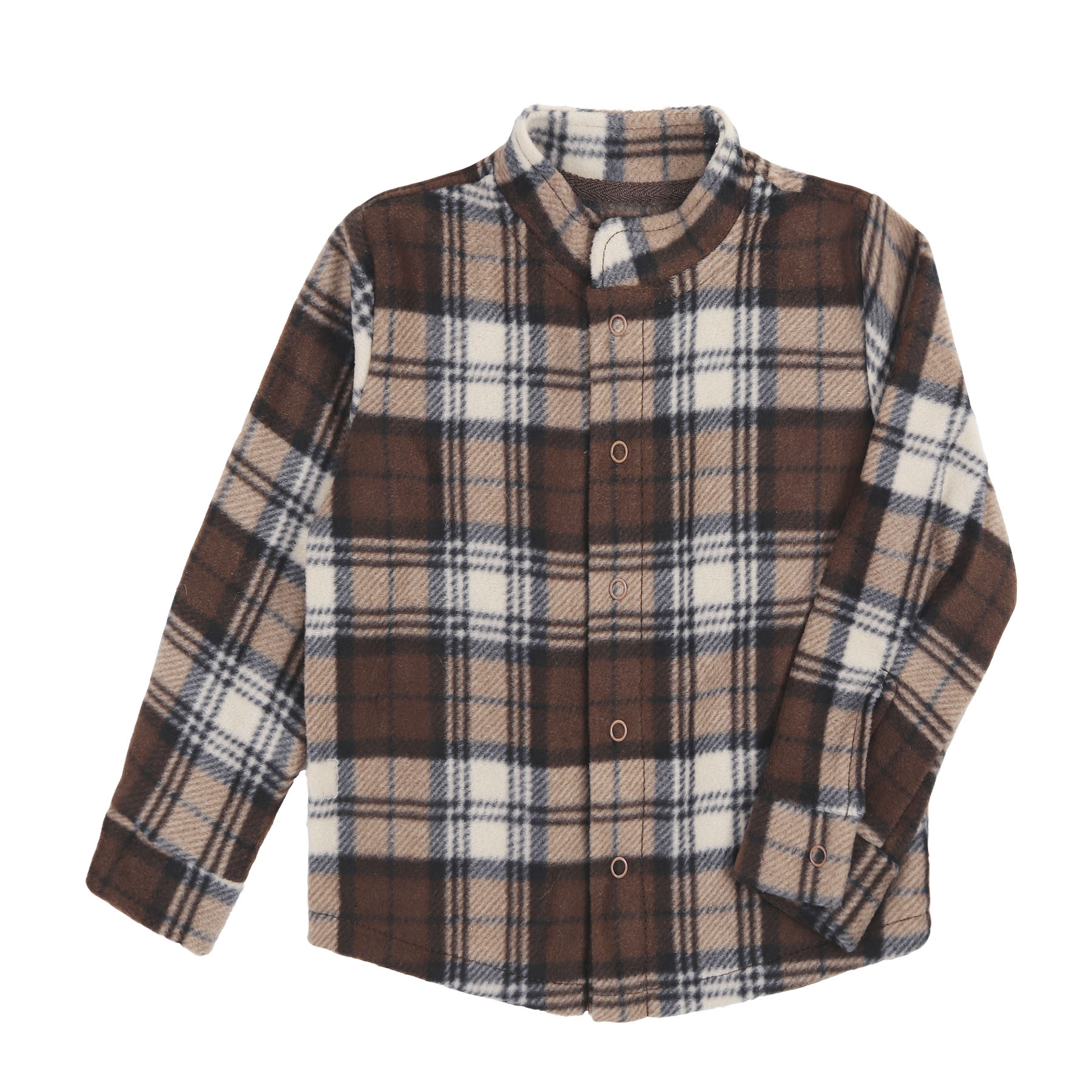 Сорочка дитяча флісова, Коричневий, 86 (1.5 роки)