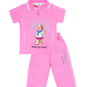 Спортивий костюм для дівчинки " Ведмедик", Рожевий, 128 (9 років)