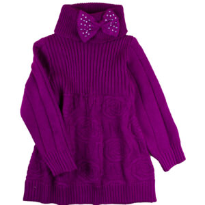 Сукня для дівчаток тепленька, Фіолетовий, 80 (1 рік)