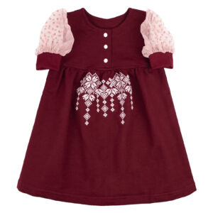 Сукня з коротким рукавом "Рута", Бордовий, 116 (6 років)